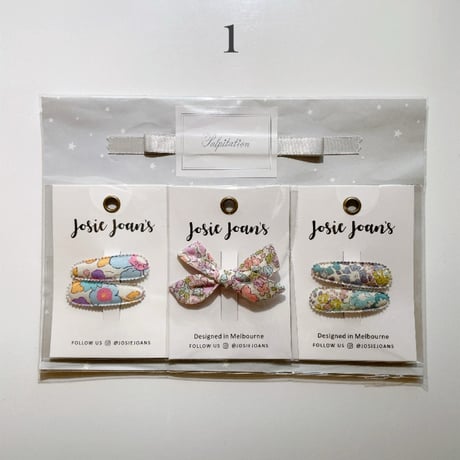 Josie Joan’ / Petite Bow Clip Set 1～4