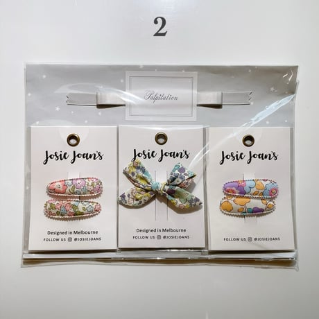 Josie Joan’ / Petite Bow Clip Set 1～4