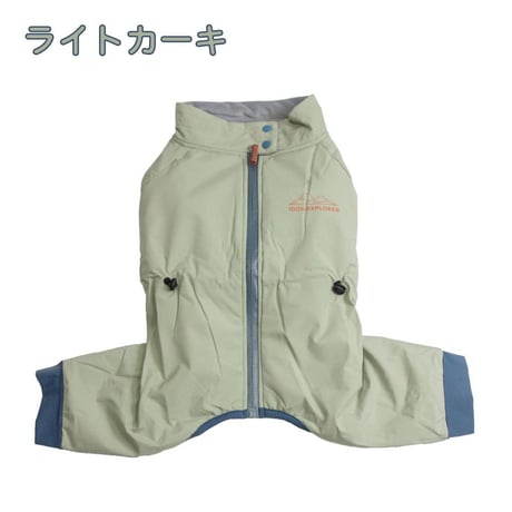 思いきり雪遊び！防水スノースーツ｜犬服 つなぎ 裏ファーで暖かい 背中開き（XL・XXL）