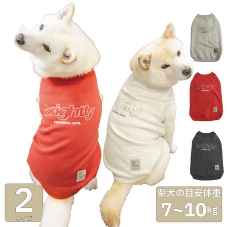 裏起毛バックプリントタンク XL XXL 7～10kg