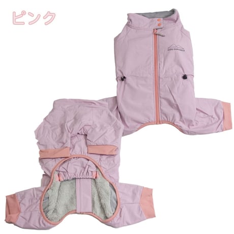 思いきり雪遊び！防水スノースーツ｜犬服 つなぎ 裏ファーで暖かい 背中開き（XL・XXL）