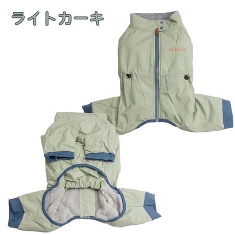 思いきり雪遊び！防水スノースーツ｜犬服 つなぎ 裏ファーで暖かい 背中開き（XL・XXL）