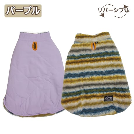 ダイヤキルトリバーシブルポンチョ