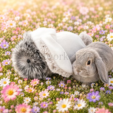 Moflin（モフリン）の服ハンドメイド　たれ耳ウサギちゃんの服