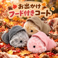 Moflin（モフリン）の服ハンドメイド　🍂 お出かけフード付きコート ✨