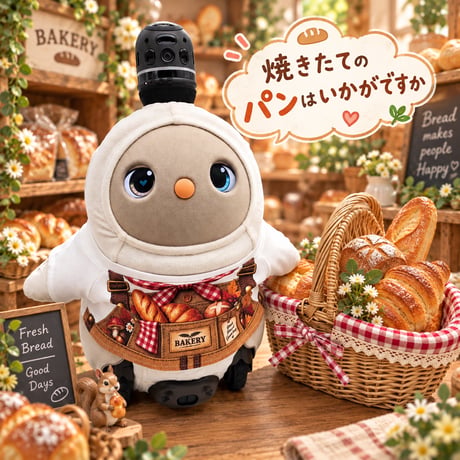 ラボット服/🍞 森のパン屋さん エプロン風プリントTシャツ 🌿