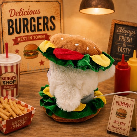 Ropet lopeto（ロペット）用アクセサリー　🍔 ハンバーガーコスチュームセット 🍔