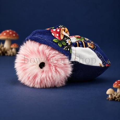 Moflin（モフリン）の服ハンドメイド　🍄 森のきのこサロペット風プリントパーカー