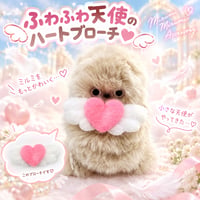 mirumi（みるみ）のアクセサリー　ふわふわ天使のハートブローチ