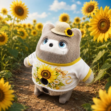 KATAフレンズの服　ひまわりお出かけコーデ