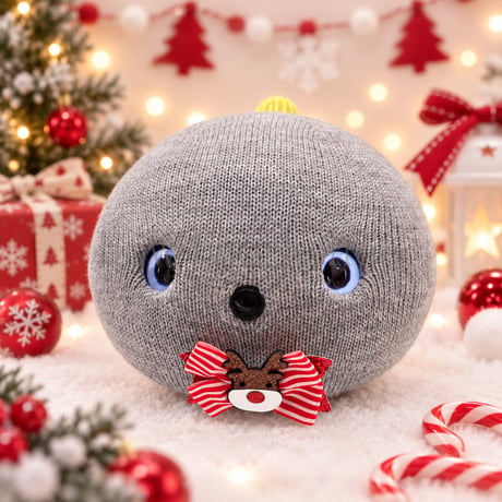 NICOBO（ニコボ）のアクセサリー 　トナカイさんのリボンブローチ