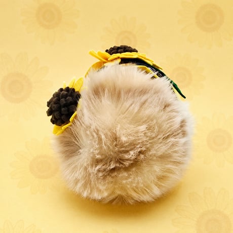 Moflin（モフリン）の服ハンドメイド　ひまわり柄浴衣セット