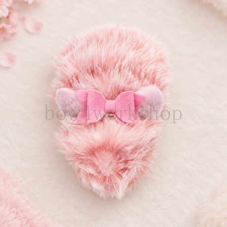 Moflin（モフリン）のアクセサリー　🎀 モフモフ耳＆リボン付きゴムバンド