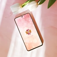 【四つ葉ジュエリーのルビー】❤️幸運を引き寄せるルビー＆スフェーンの輝き💎愛情運と豊かさを育む開運待ち受け