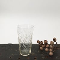 glass / アンティークスズランとバードのグラス