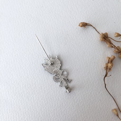 brooch  / アンティークラベンダーブローチ