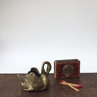 お客様専用　Brass swan ornament  / アンティーク真鍮スワンの入れもの