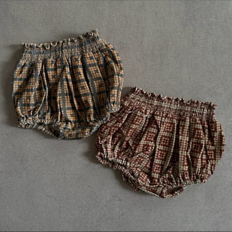 retro pattern corduroy bloomers / 2col