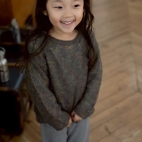 mohair mesh knit pullover / 2col