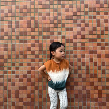 tie dye sweat vest / 3col