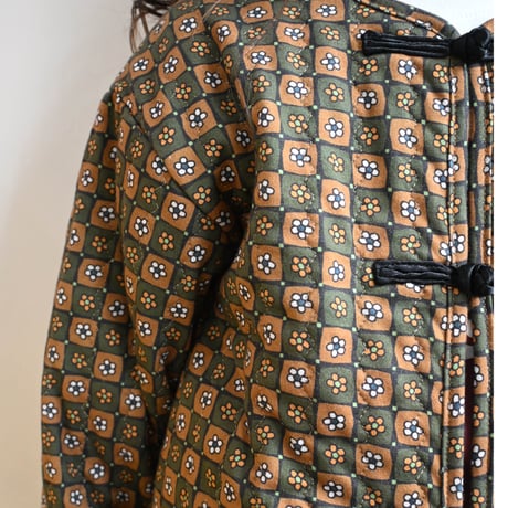 flower quilted jacket / 2col