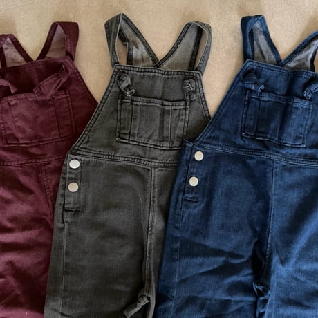 denim salopette / 3col