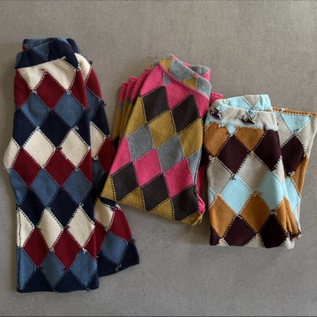 argyle knit pants / 3col