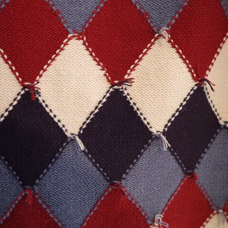 argyle knit pants / 3col