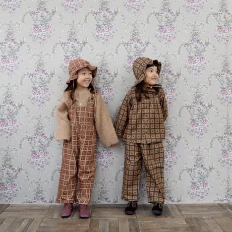 retro pattern corduroy pants / 2col