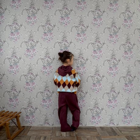argyle knit cardigan / 3col