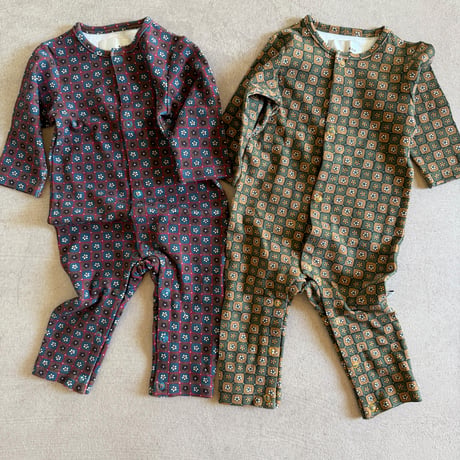 flower pattern rompers / 2col