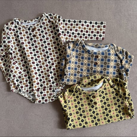 geometric pattern rompers / 3col