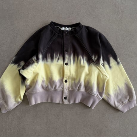 tie dye raglan sweat cardigan / 3col