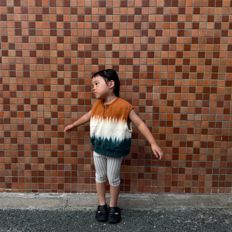 tie dye sweat vest / 3col