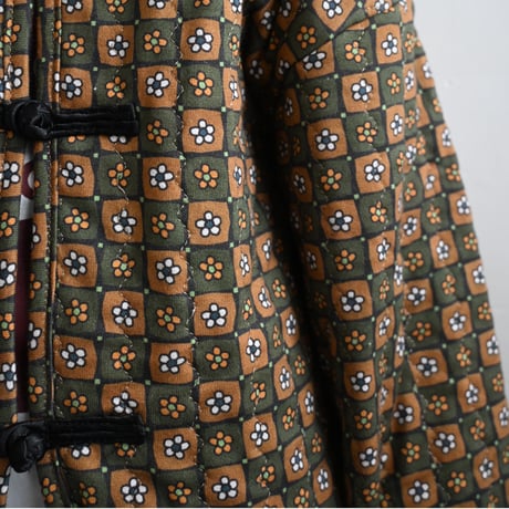 flower quilted jacket / 2col