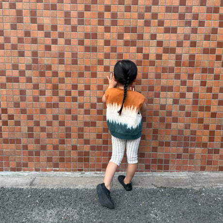 tie dye sweat vest / 3col