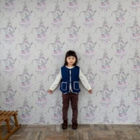 boa-lined denim vest / 3col