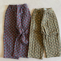 flower quilted pants / 2col