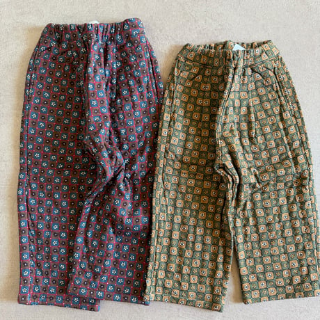 flower quilted pants / 2col