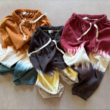 tie dye sweat pants / 3col