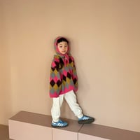 argyle knit pullover / 3col