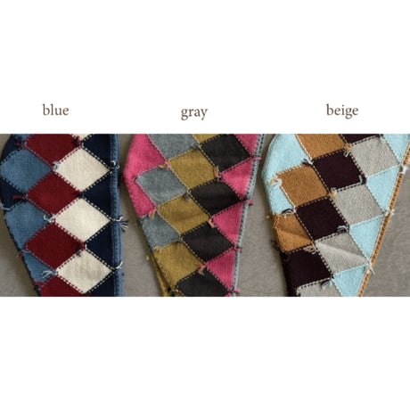 argyle knit pullover / 3col