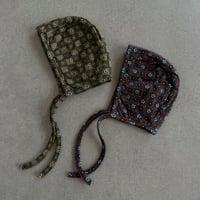 flower quilted bonnet / 2col