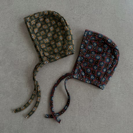 flower quilted bonnet / 2col