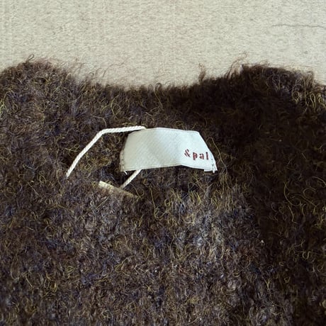 curl yarn knit pullover / 4col
