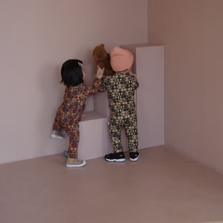 retro dot rompers / 3col