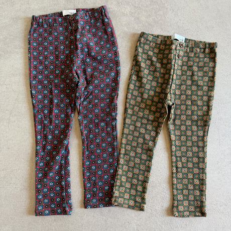 flower pattern leggings / 2col