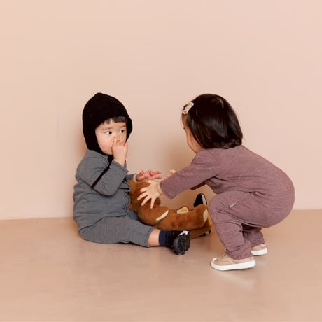 fine stripe rompers / 4col