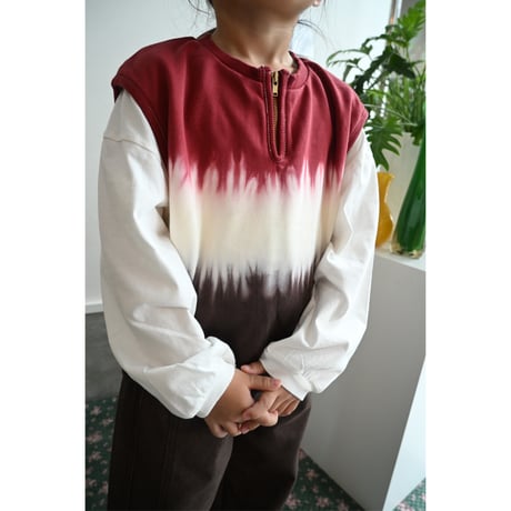 tie dye sweat vest / 3col