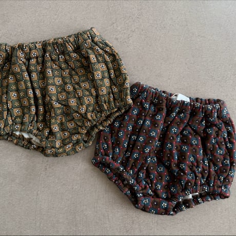 flower quilted bloomers / 2col